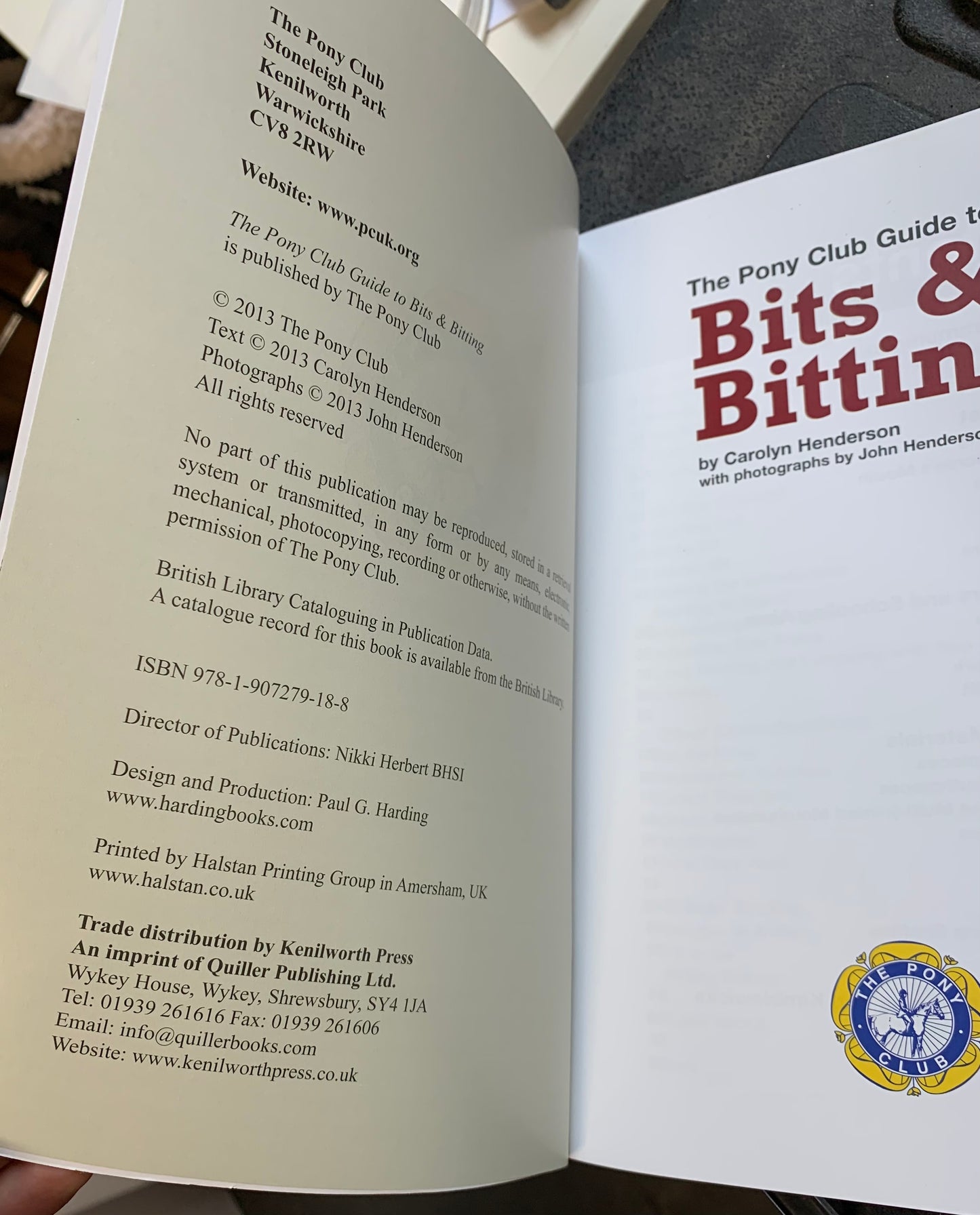 The Pony Club Guide To Bits and Bitting,Carolyn Henderson NEW