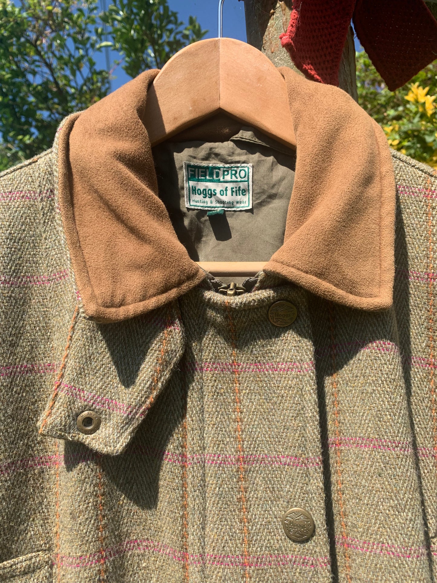 Hoggs of Fife country Jacket Womens Size UK 10 Green tweed