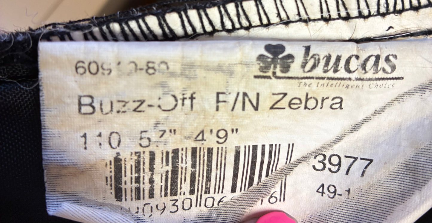 Bucas Buzz-Off Zebra combo Fly Rug 4’9