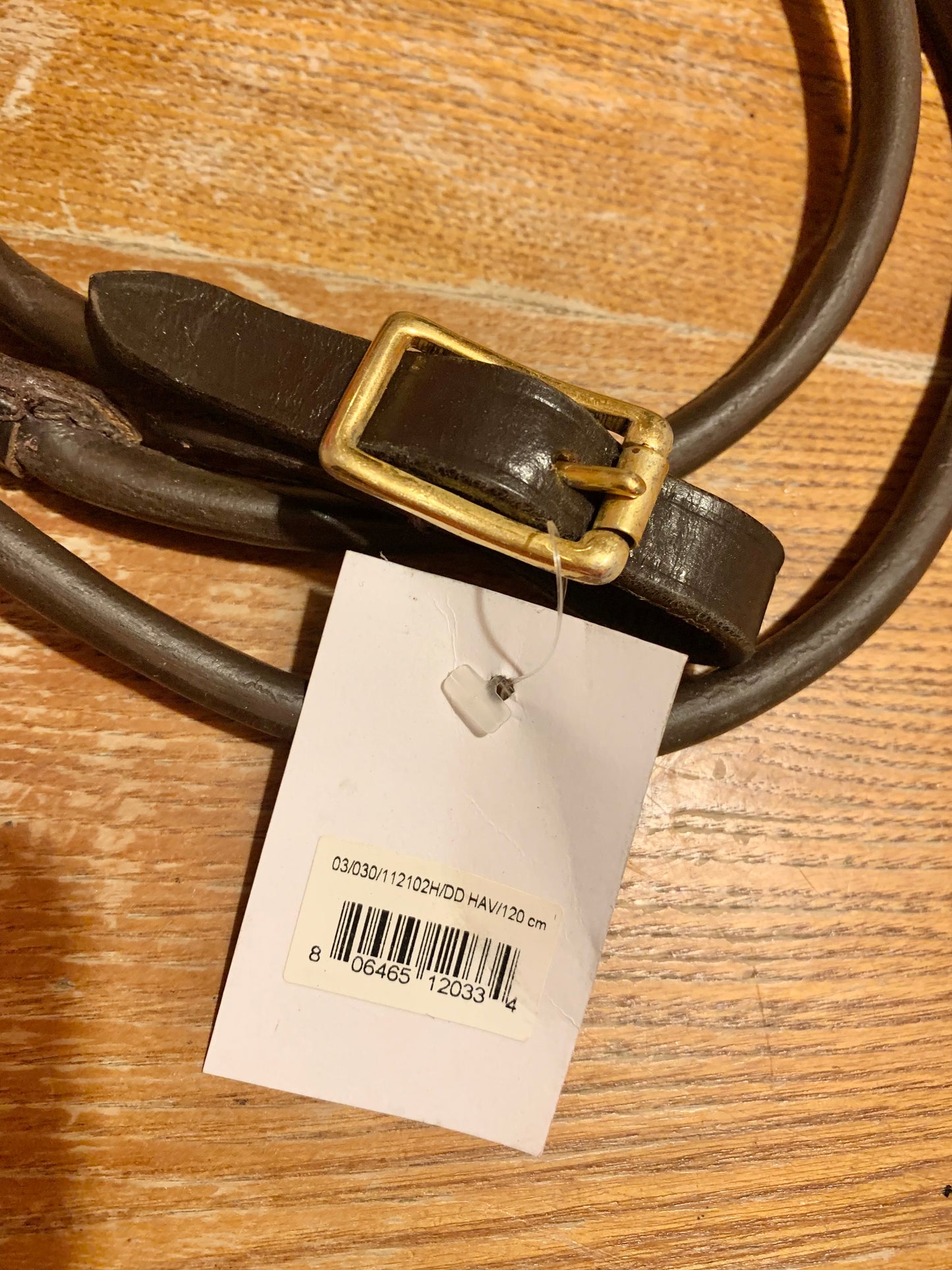 New with tag Havana rolled leather show lead