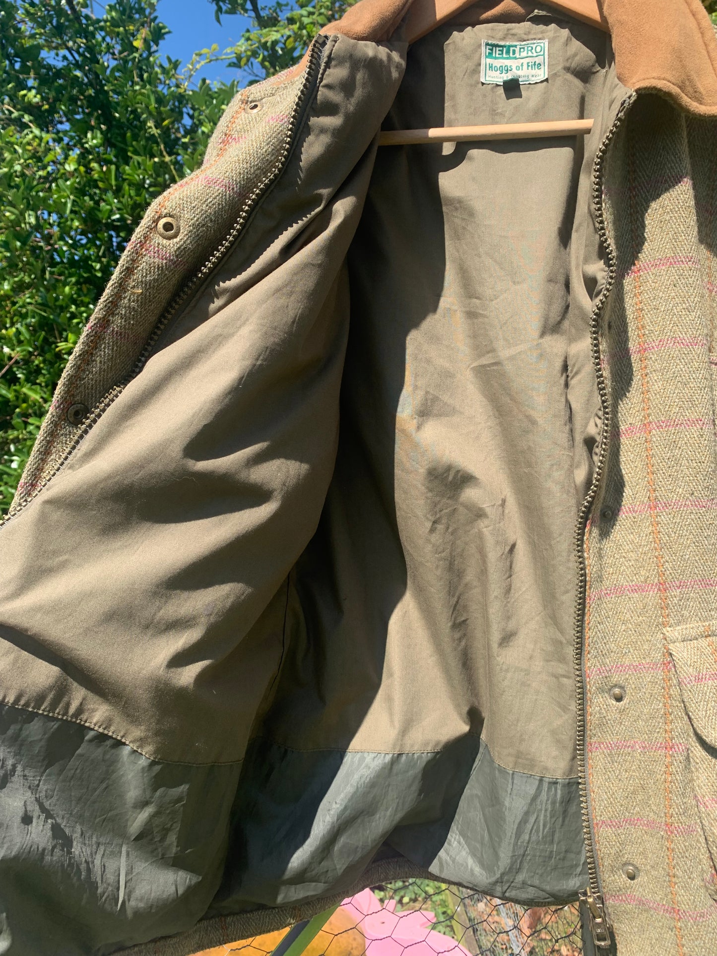 Hoggs of Fife country Jacket Womens Size UK 10 Green tweed