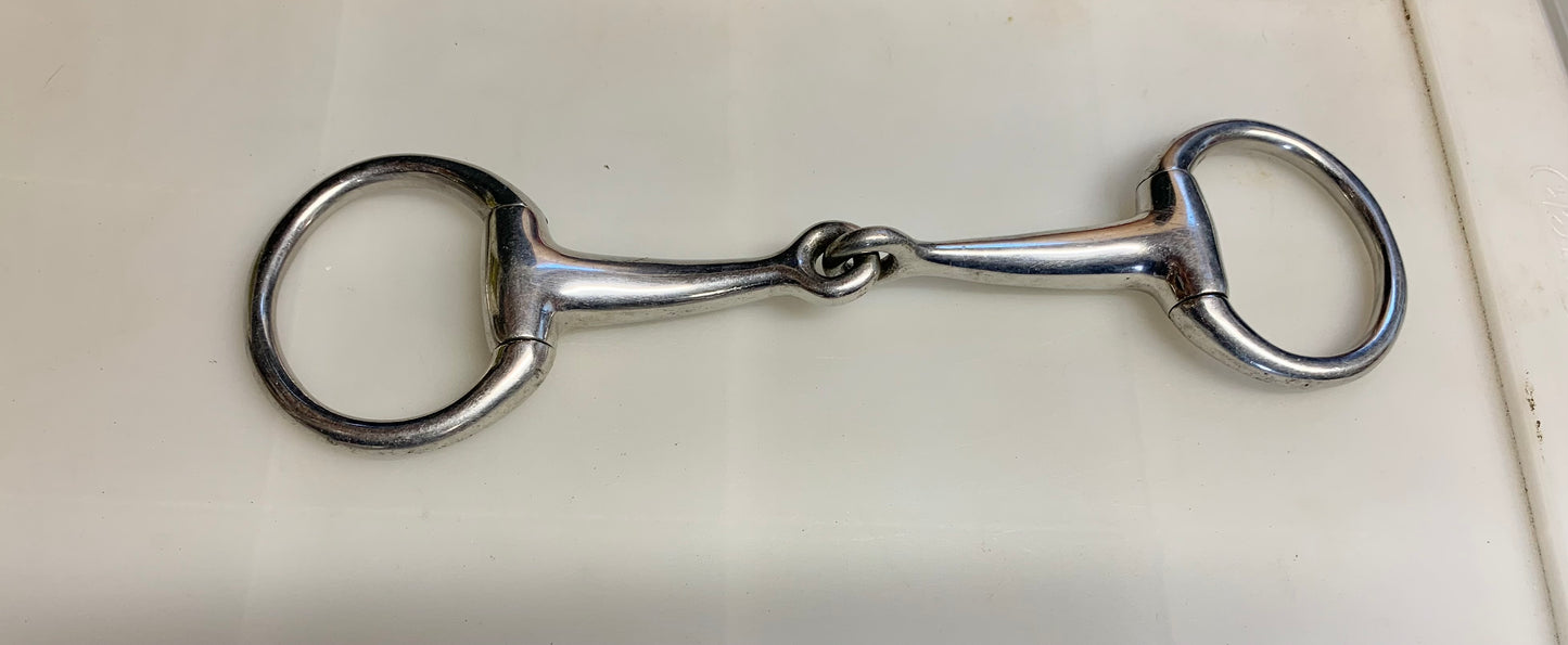 4.75” small fixed cheek snaffle
