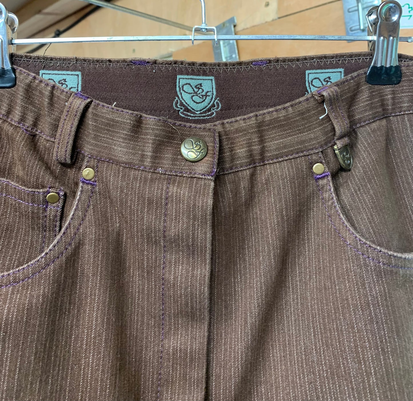 Sherwood Forest Chester Ladies brown denim Jodhpurs size 10/28