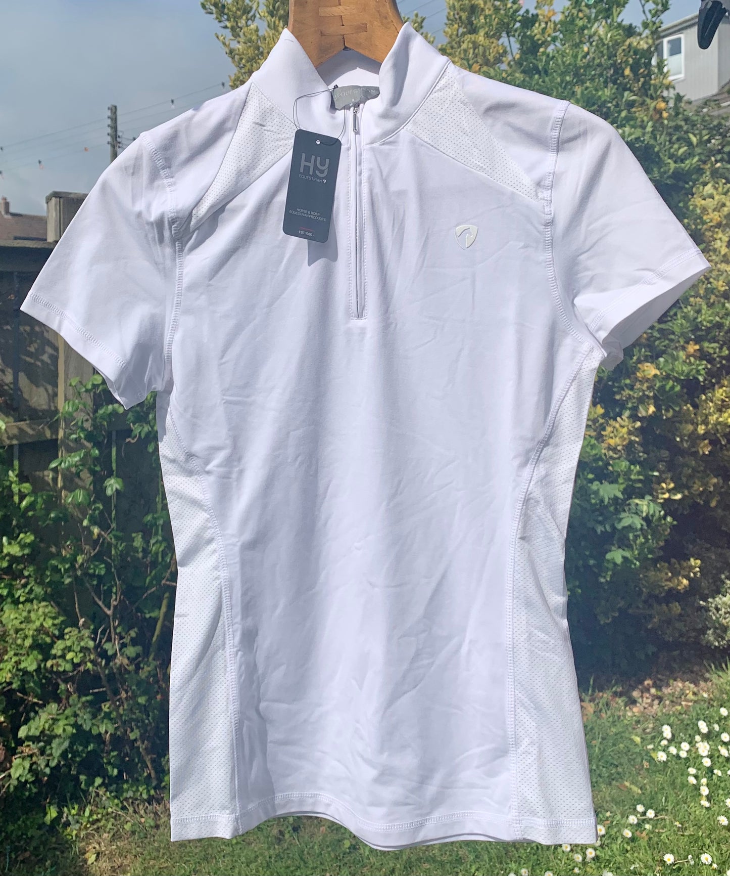 New with tag Hy Equestrian Scarlet Ladies Show Shirt size small