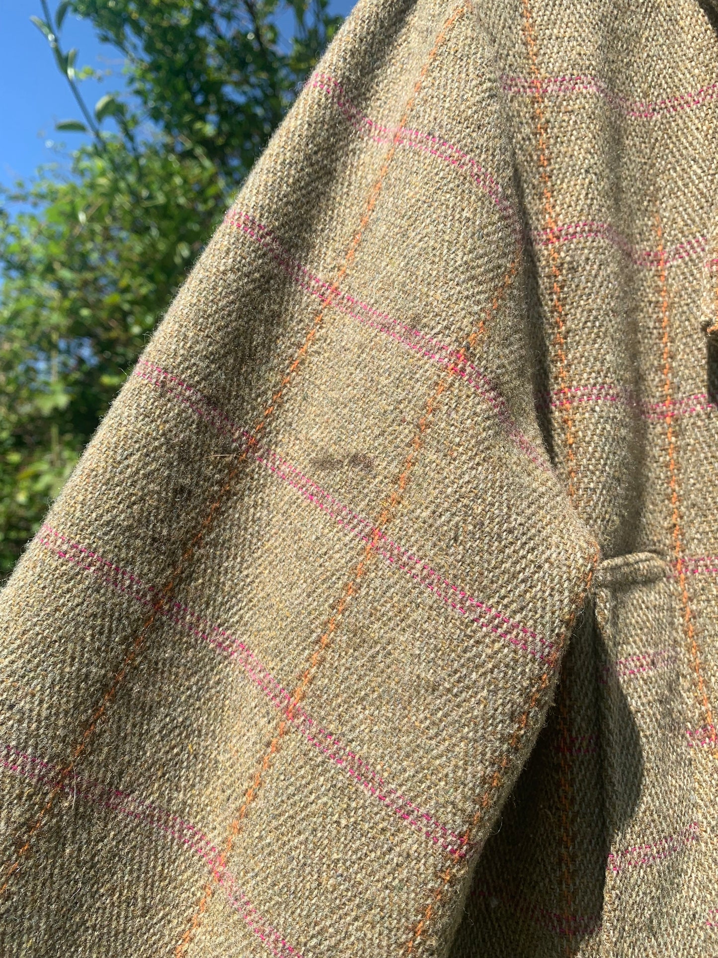 Hoggs of Fife country Jacket Womens Size UK 10 Green tweed