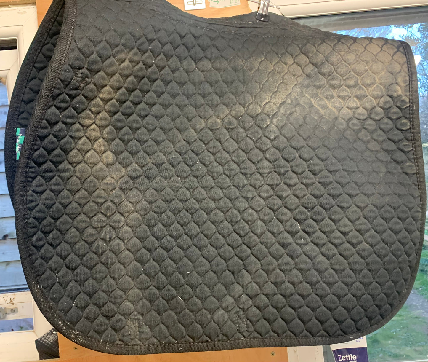 Black GP square hi wither nuumed griffin saddle pad size medium