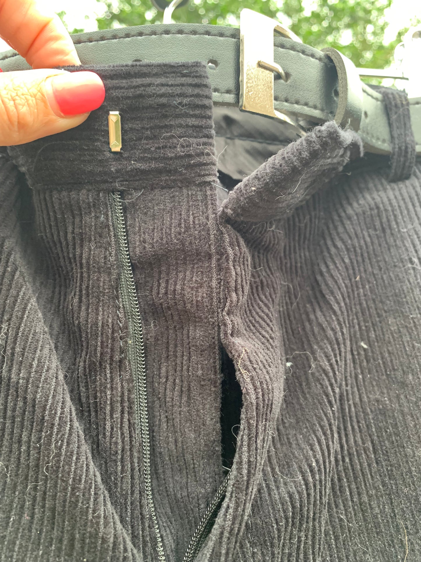 New black cord showing inhand trousers 34” waist 31” leg