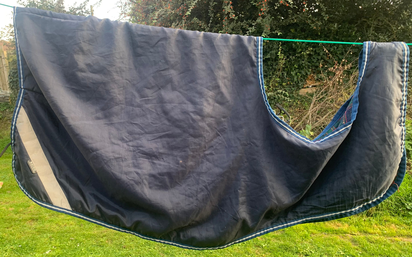 Showerproof Rhino Competition Exercise Sheet with a checked lining, complete with reflective strips 4’11”