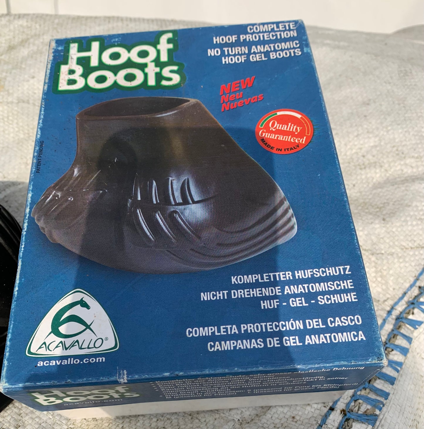 Acavallo Gel Hoof Overreach Boots - full size