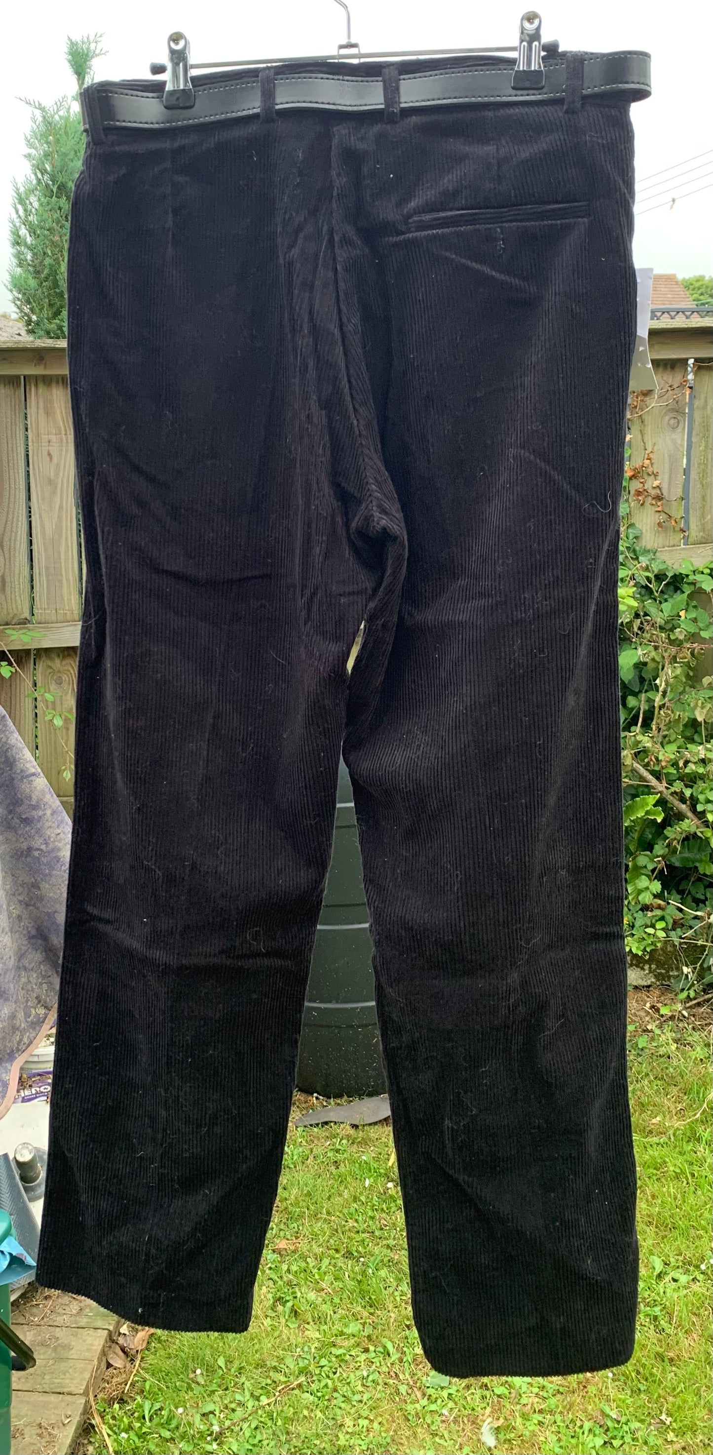 New black cord showing inhand trousers 34” waist 31” leg