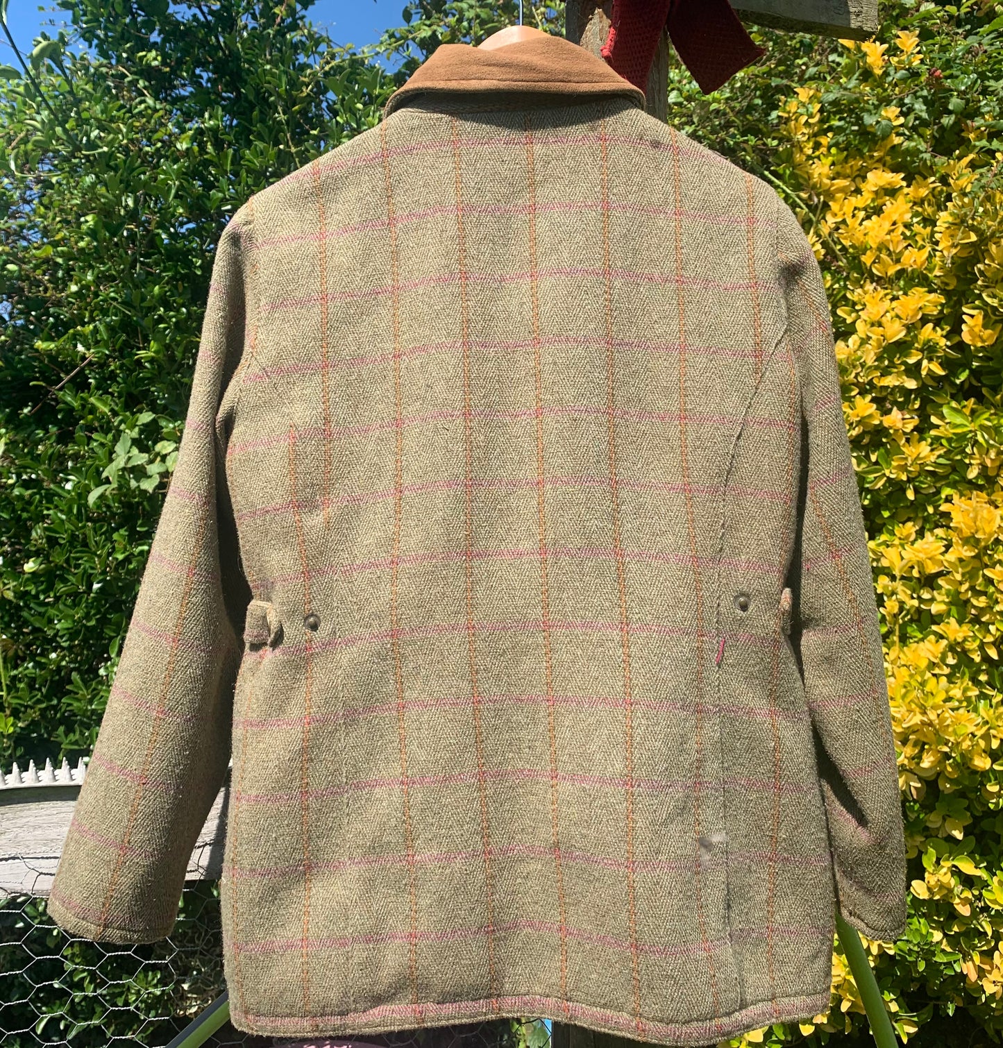 Hoggs of Fife country Jacket Womens Size UK 10 Green tweed