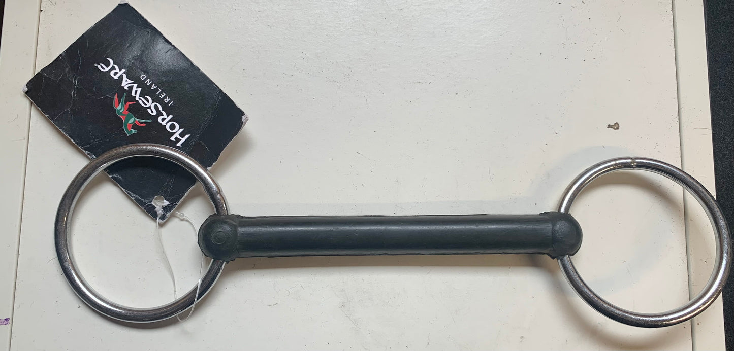 Unused with tag horseware flexible rubber bit 5.5”