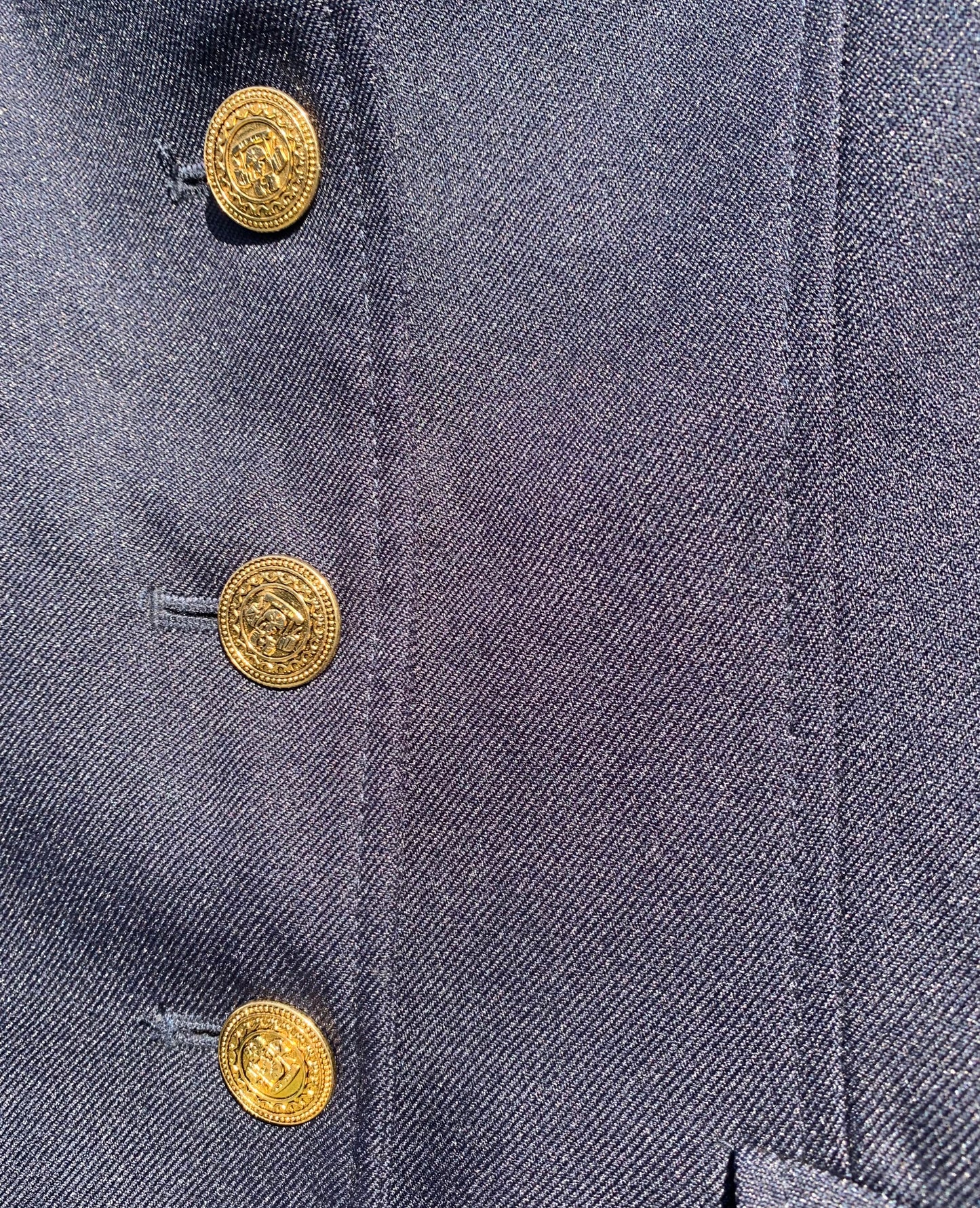 Dublin Ashby navy & gold show jacket with velvet collar ladies 6/8 or teenager