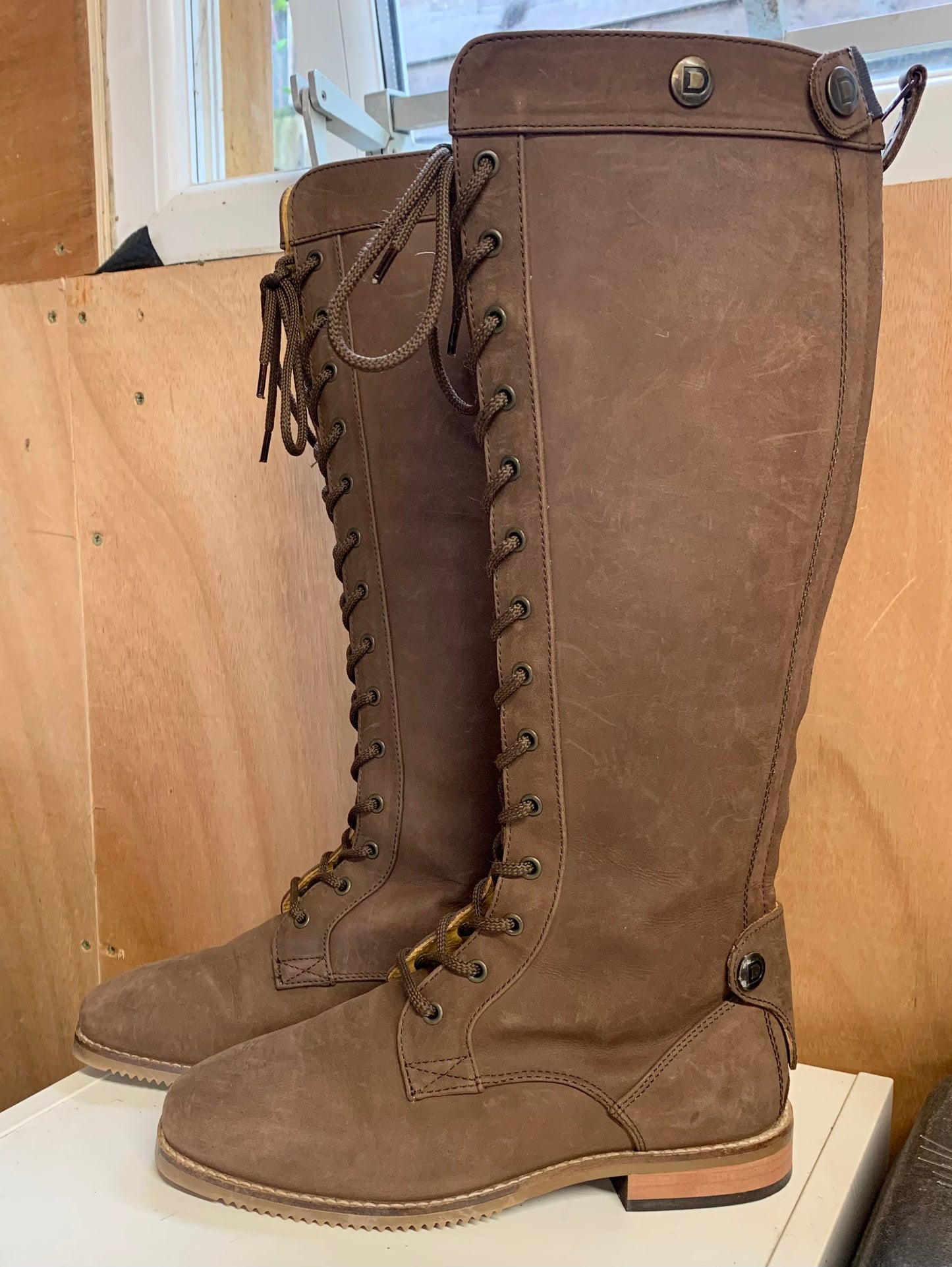 Dublin brown nubuck Westport lace up.Boots size 4 (37)