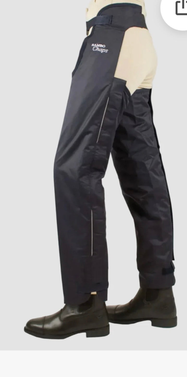 Horseware junior Fleece Lined waterproof full length riding Chaps 13-14 years