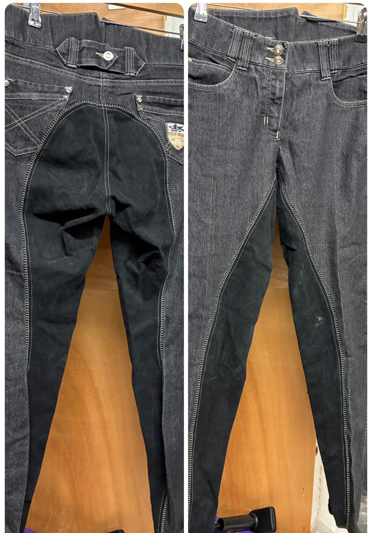 HKM DENIM JODHPURS SIZE 32