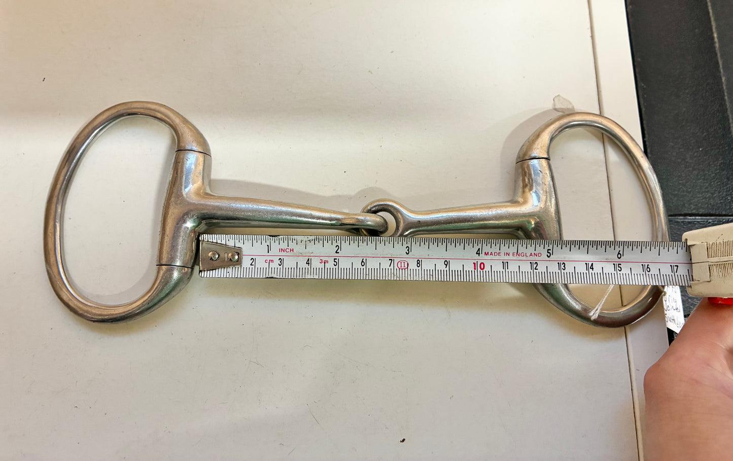 4.5” jointed eggbutt snaffle