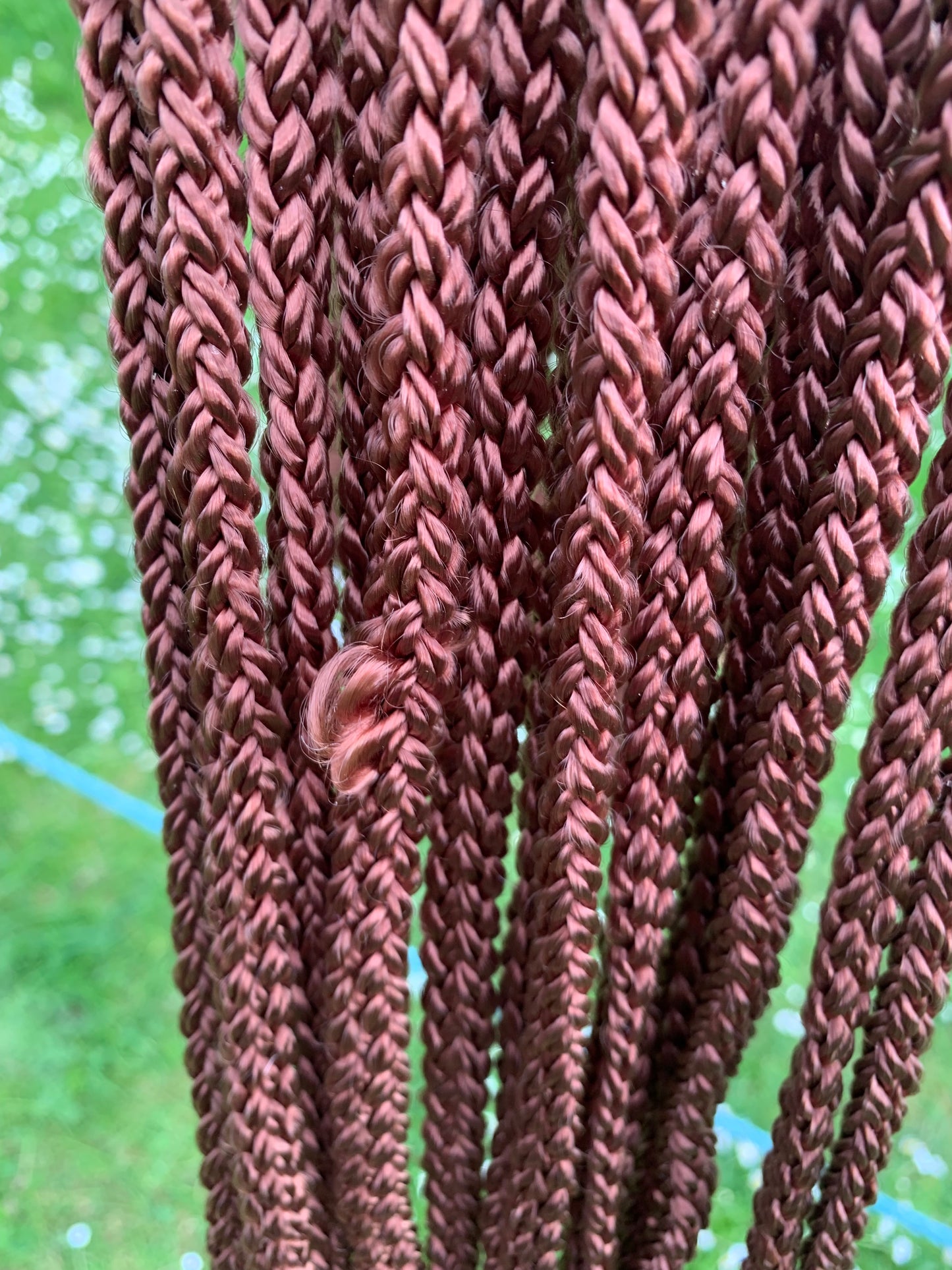 49” Brown Stubben string anti chafing girth 14 strands of non chafing nylon and roller buckles