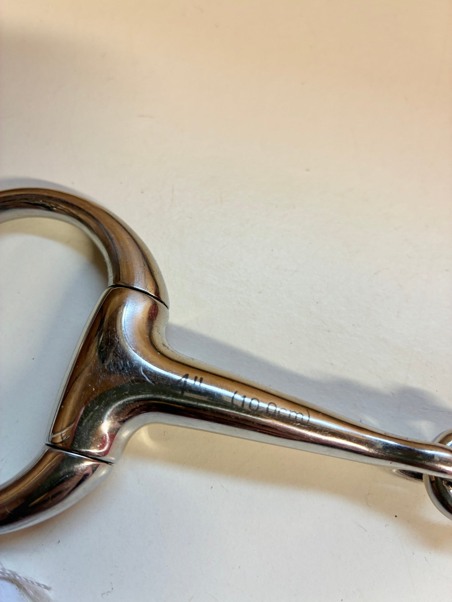 New 4” eggbutt small ring snaffle