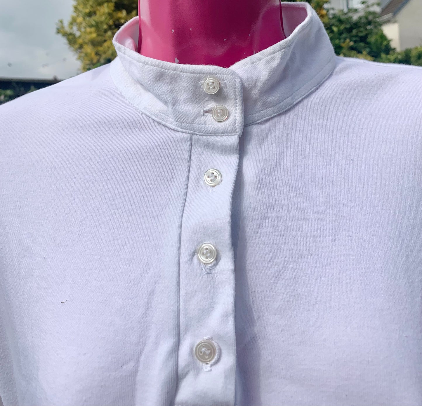 Equetech white shirt size large