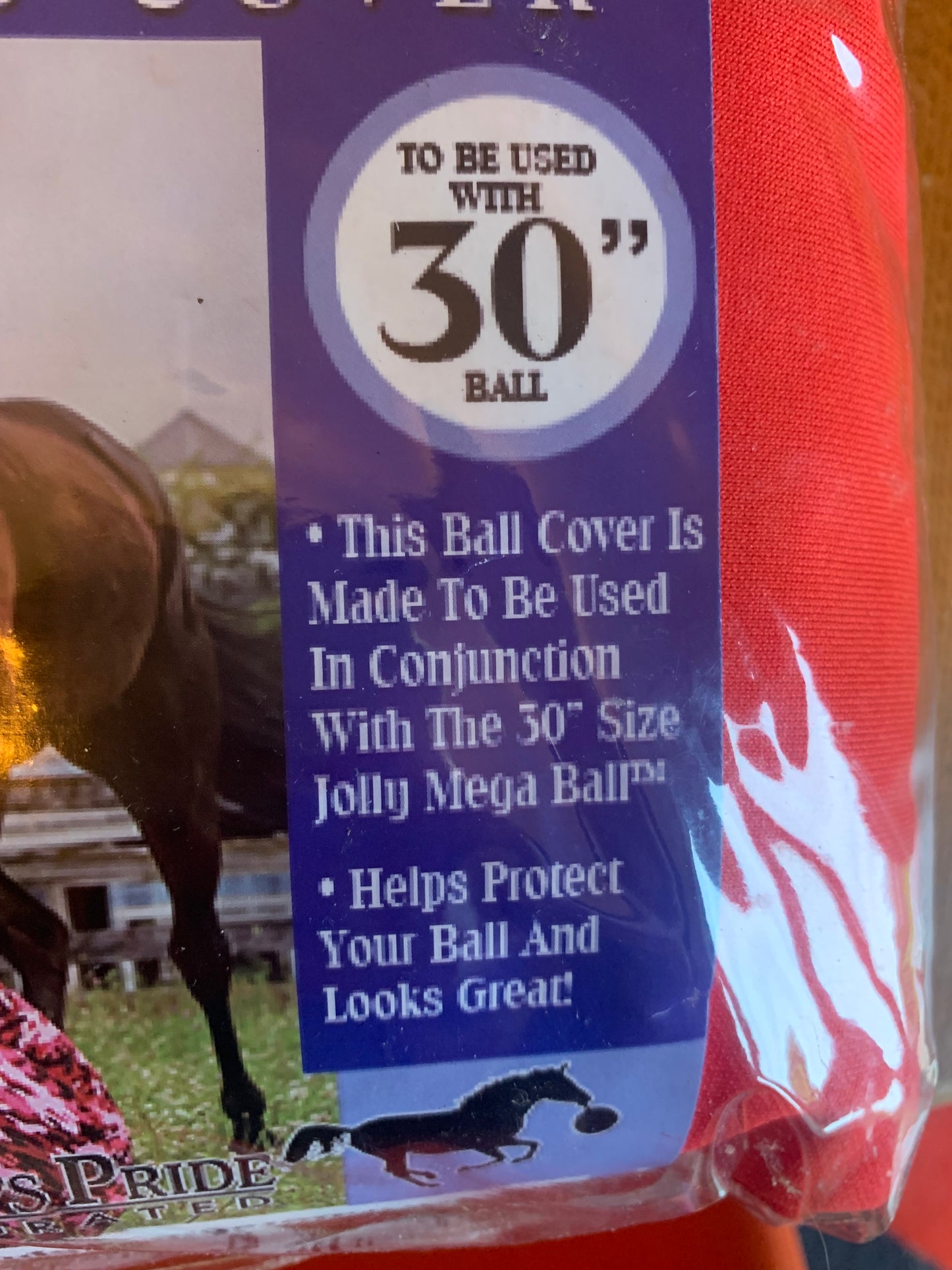 New horsemen’s pride decorative and protective cover for the jolly mega ball beach ball design