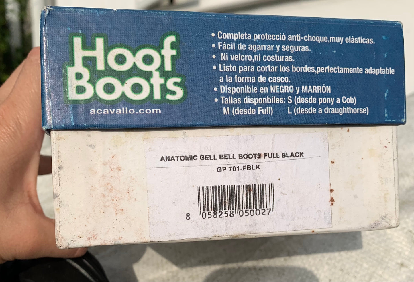 Acavallo Gel Hoof Overreach Boots - full size