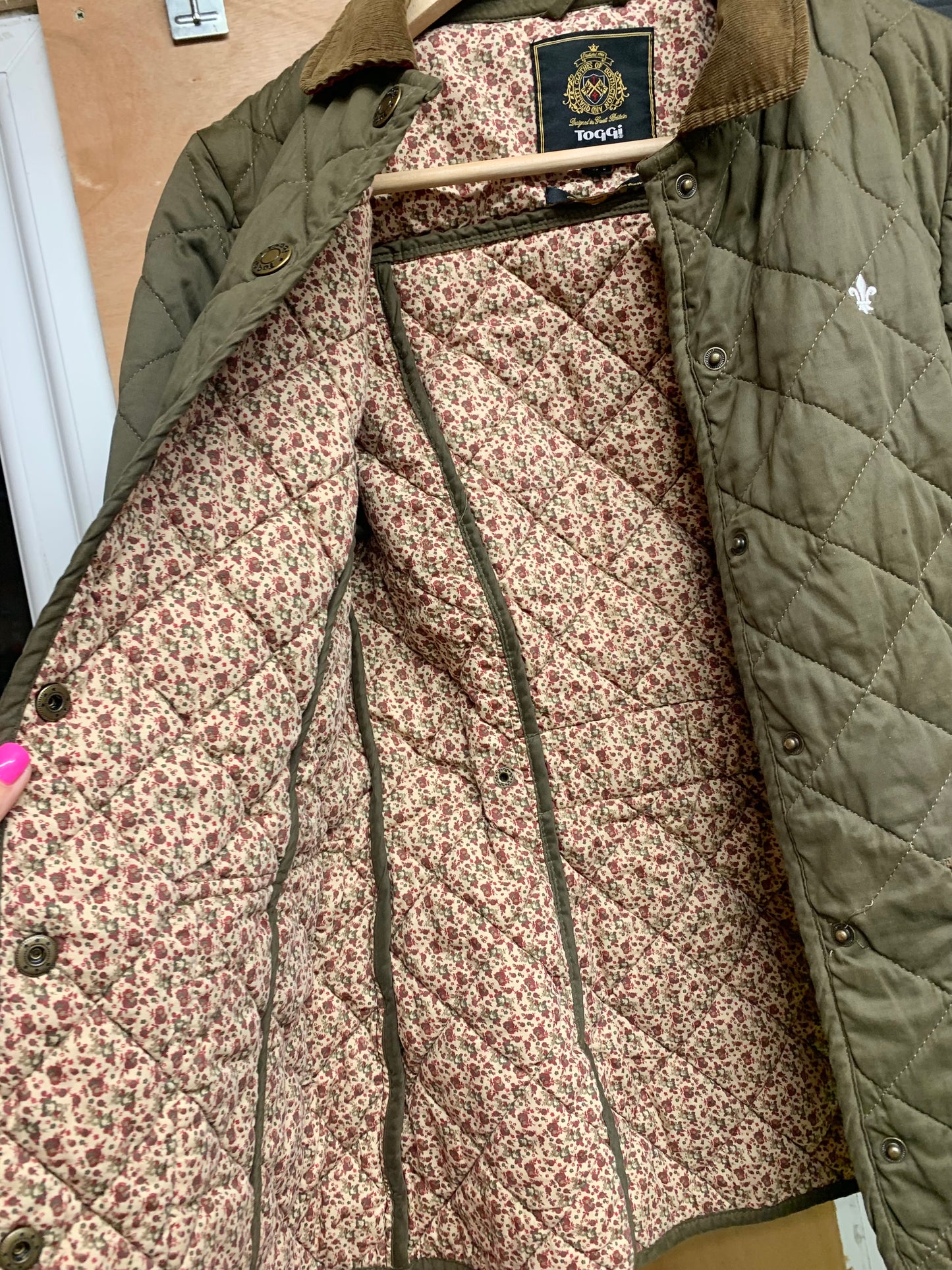 Tottie quilted equestrian country jacket size 10