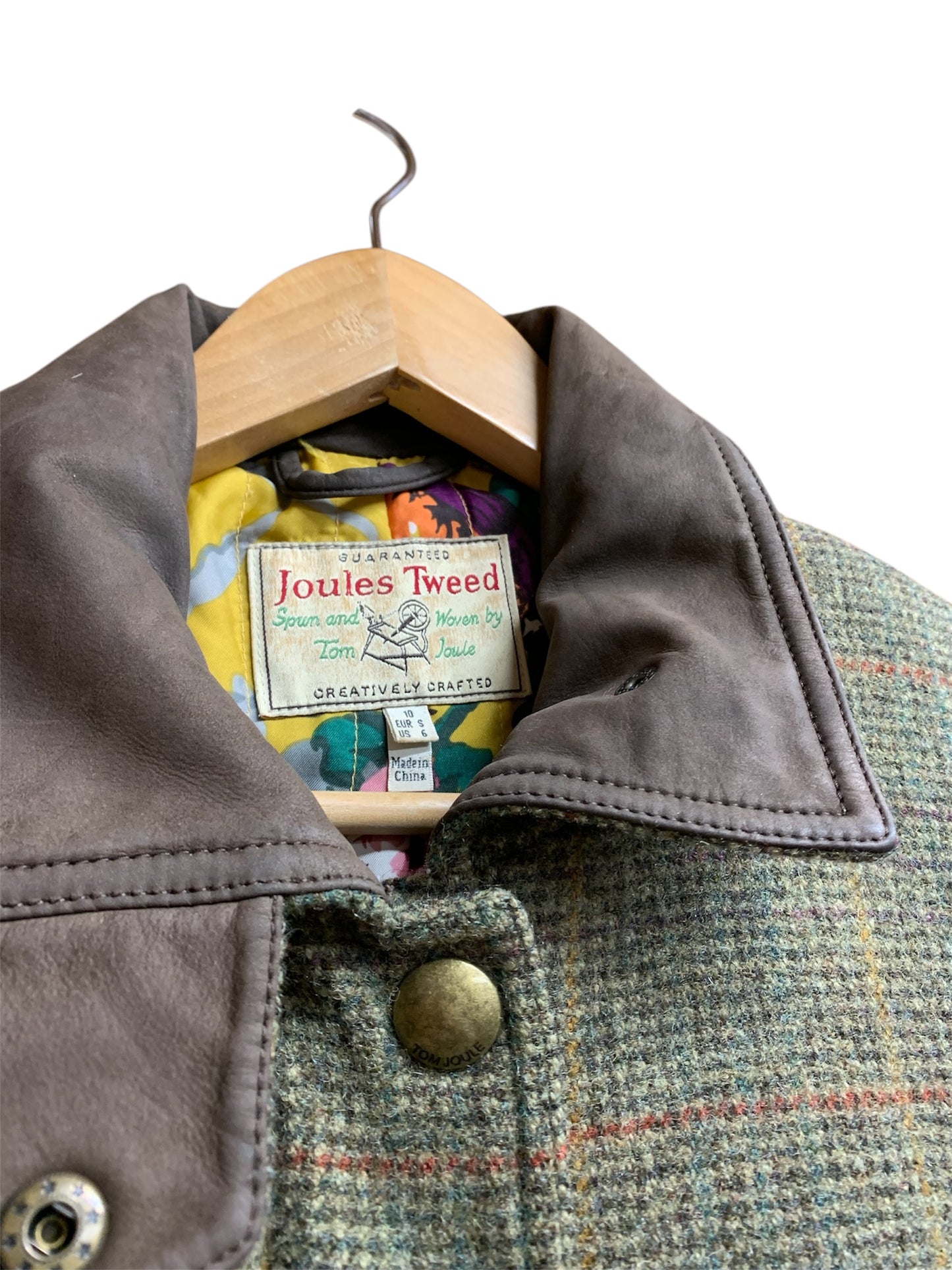 Joules tweed field coat size 10