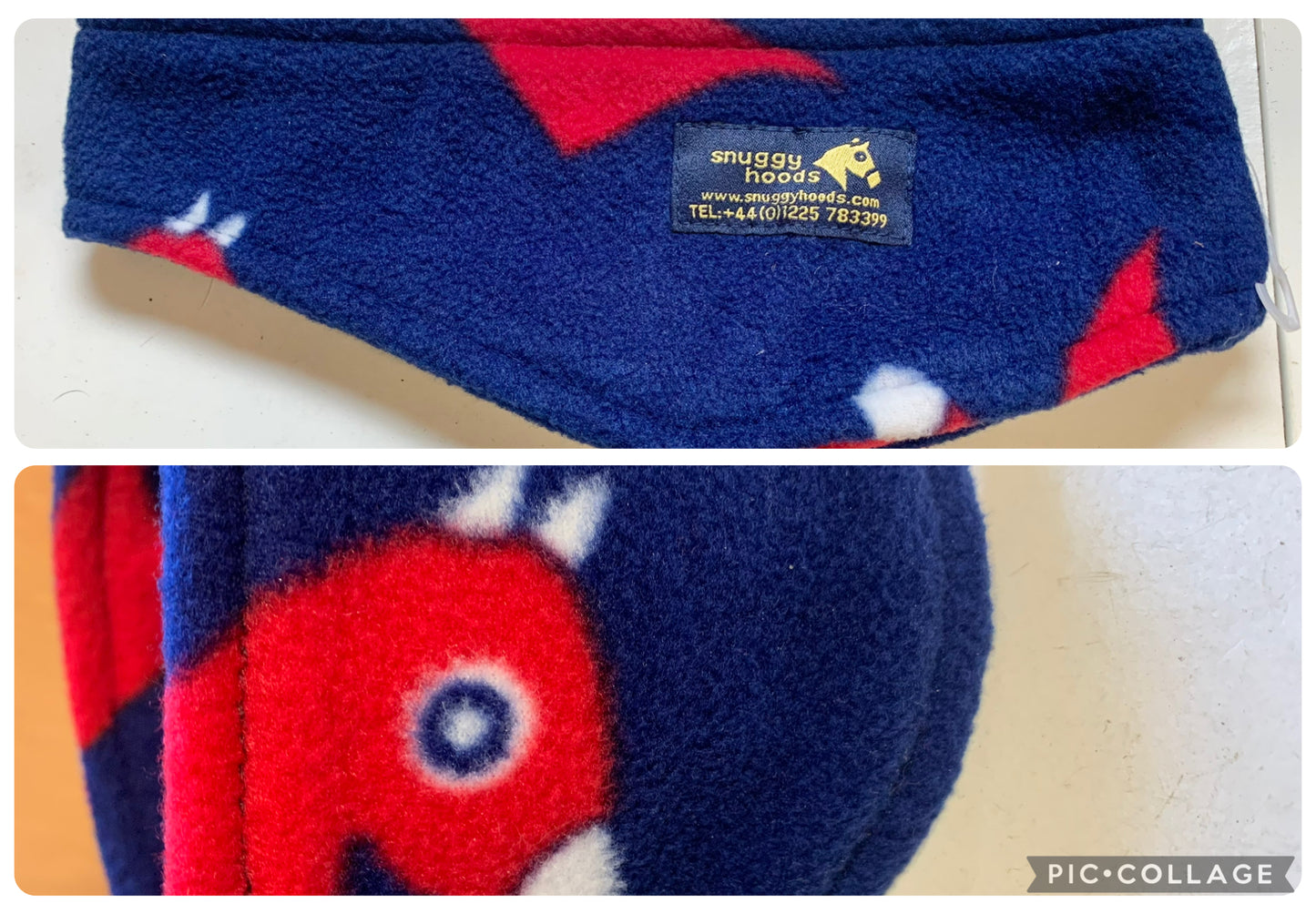 NEW! Softest Polar Fleece Ear warmer by snuggy hoods size small (fits child or small adult/teen)