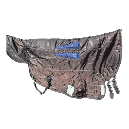 🐴 WeatherBeeta ComFiTec Plus Dynamic Combo Neck Heavy Turnout Rug – 3’0” 💜 Purple/Black