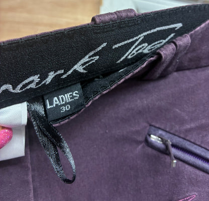 Mark Todd Purple/plum denim cotton jodhpurs ladies size 30