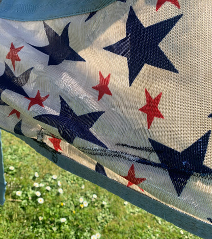 4’6 combo fly rug star print