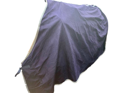 5’6” navy and light blue cotton sheet