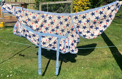 4’6 combo fly rug star print