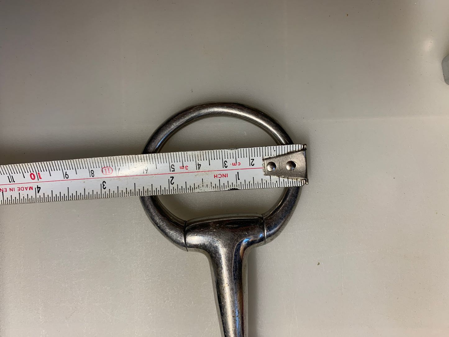 4.75” small fixed cheek  snaffle