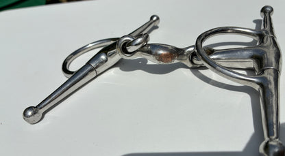 5.5” Full Cheek snaffle Quarter Moon Link double jointed