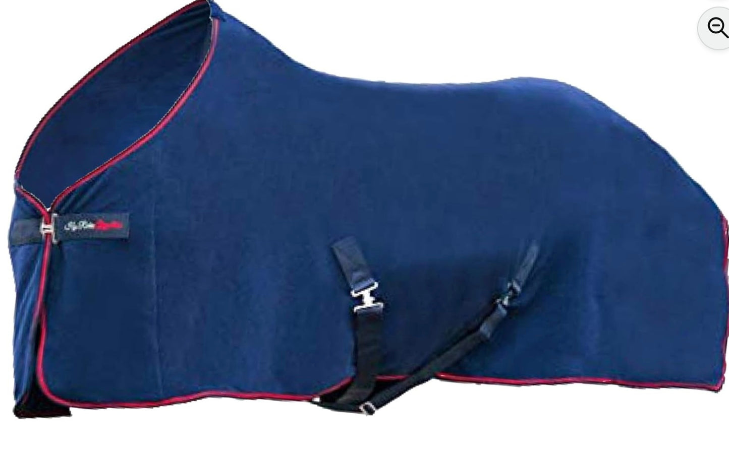 New with tag in original bag 5’6” navy & red HY Equestrian signature range fleece rug