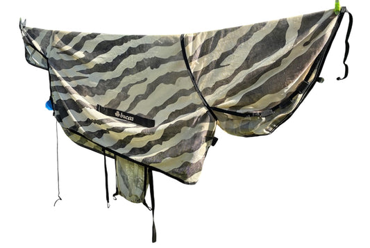 Bucas Buzz-Off Zebra combo Fly Rug 4’9