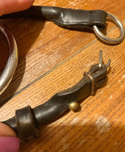5.5” jointed running gag/cheltenham bit with cheek pieces (ref2)