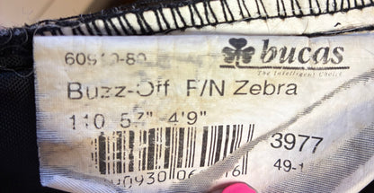 Bucas Buzz-Off Zebra combo Fly Rug 4’9