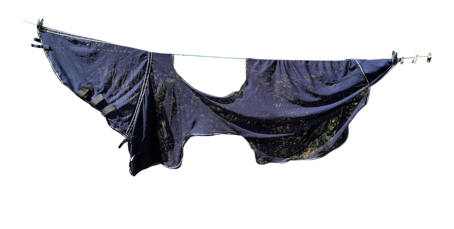 Navy mesh Busse  ride on fly rug 155cm (5’0”)