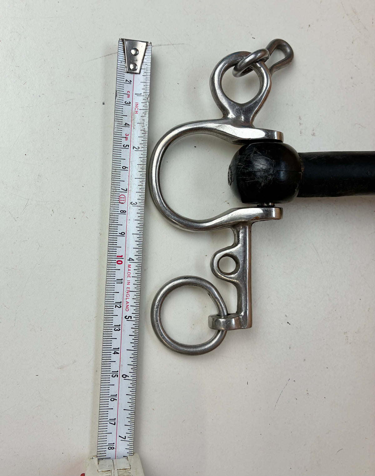 4” Rubber Mullen Mouth Pelham – Short Shank