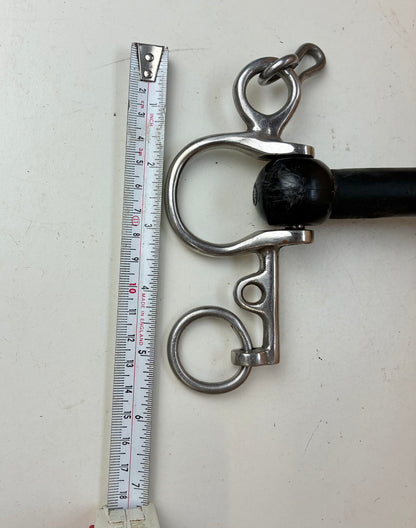 4” Rubber Mullen Mouth Pelham – Short Shank