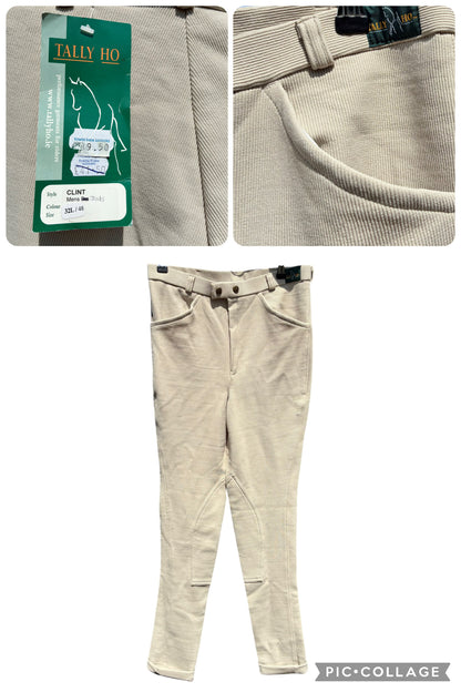 New with tag men’s Tally Ho Clinton jodhpurs size 32L/48 beige