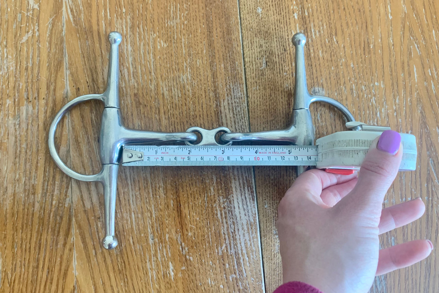 5” French link full cheek snaffle