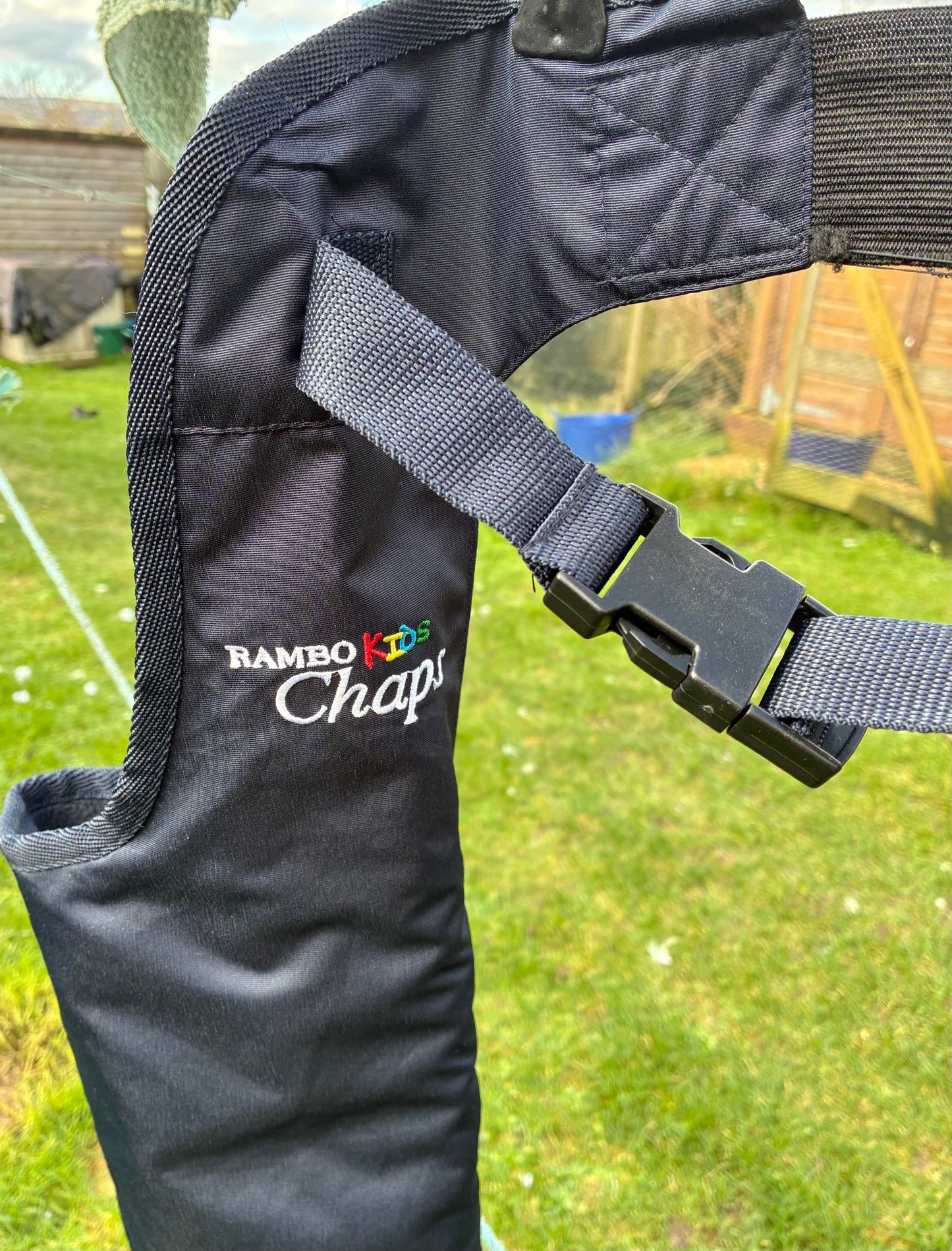 Horseware Rambo Kids warm fleece Lined Chaps - Navy 7-9 years