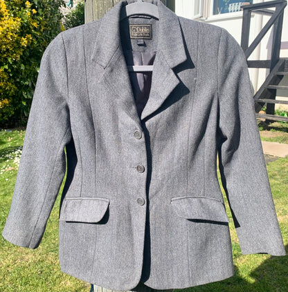 Dublin grey wool mix tweed show jacket child’s age 12/28”