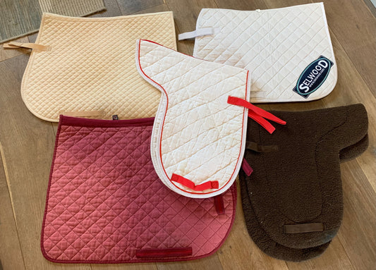 Pony size bundle of saddle pads ref1