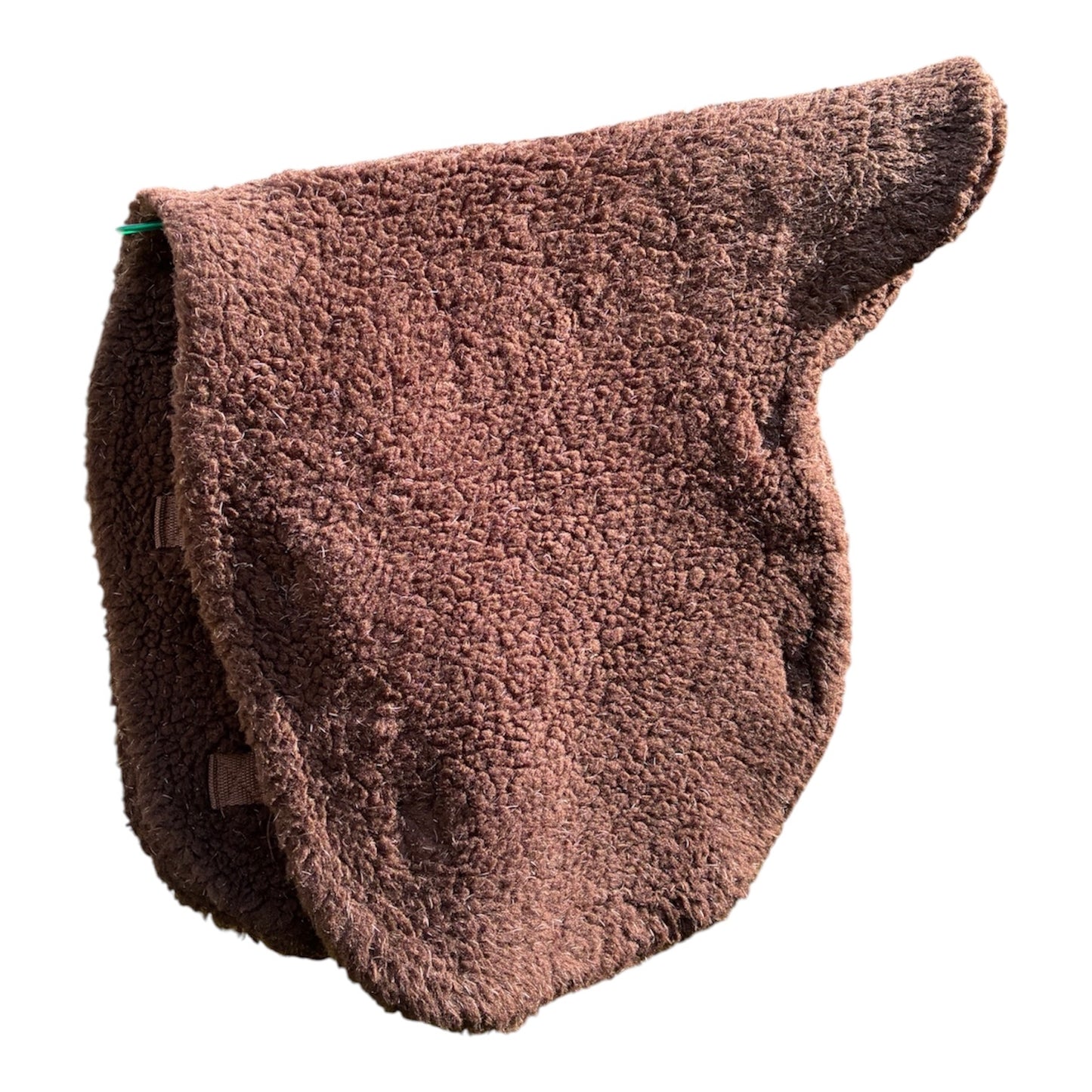 Supreme products 16” straight cut fleece numnah - brown
