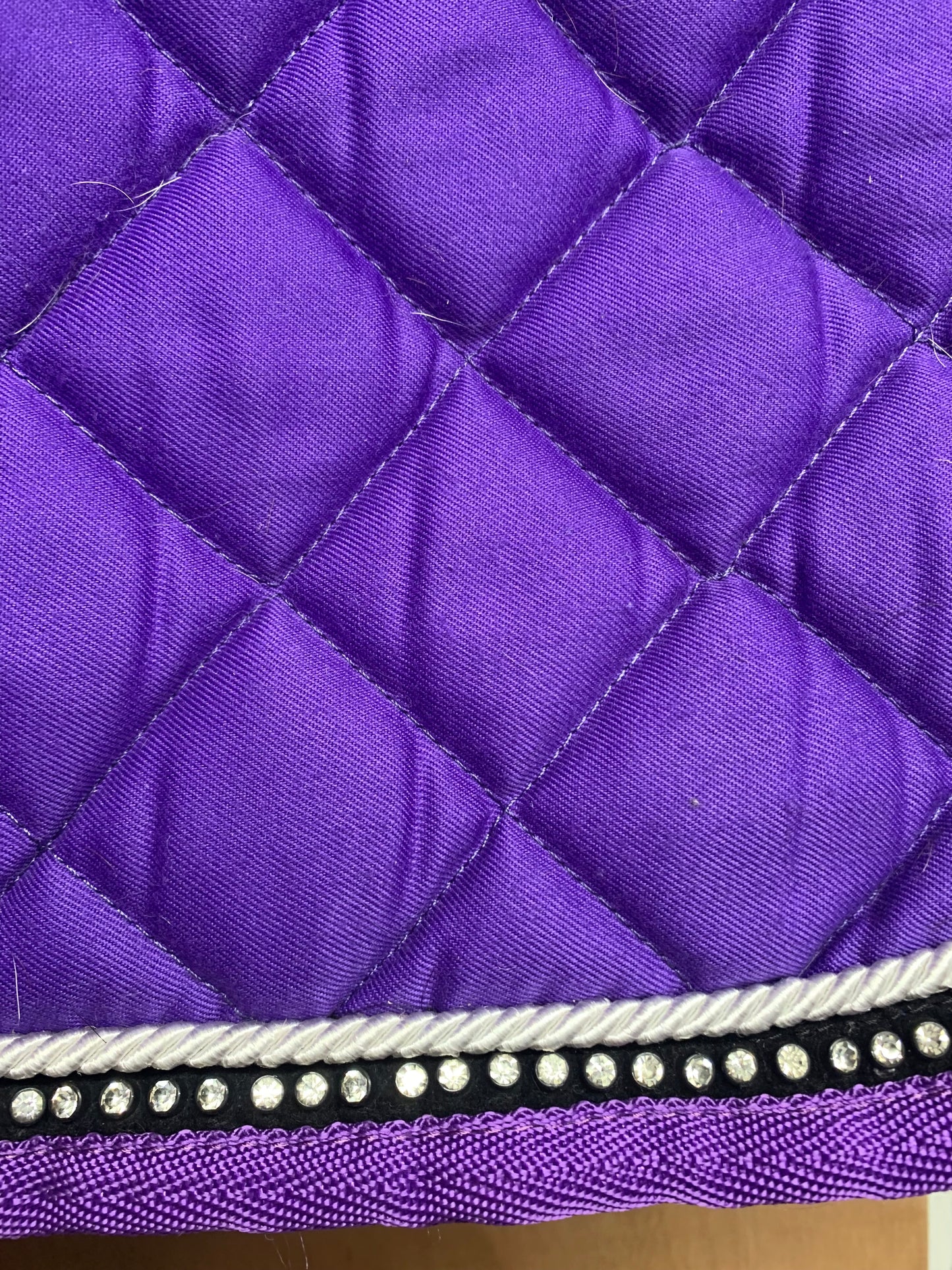 Purple matchy ears and saddle pad set full size